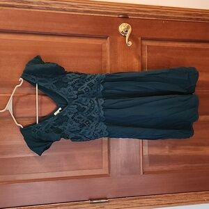 Maurices Teal Lace Boddice Drese